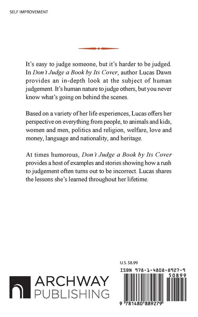 Weitere Ansicht: Don't Judge a Book by Its Cover | Lucas Dawn