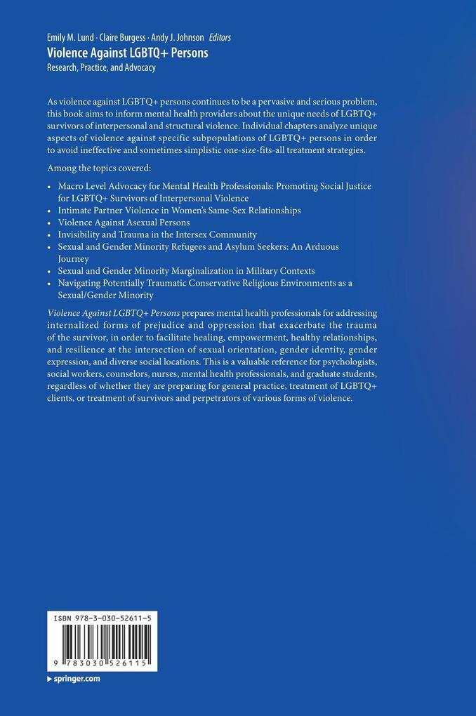 Weitere Ansicht: Violence Against LGBTQ+ Persons