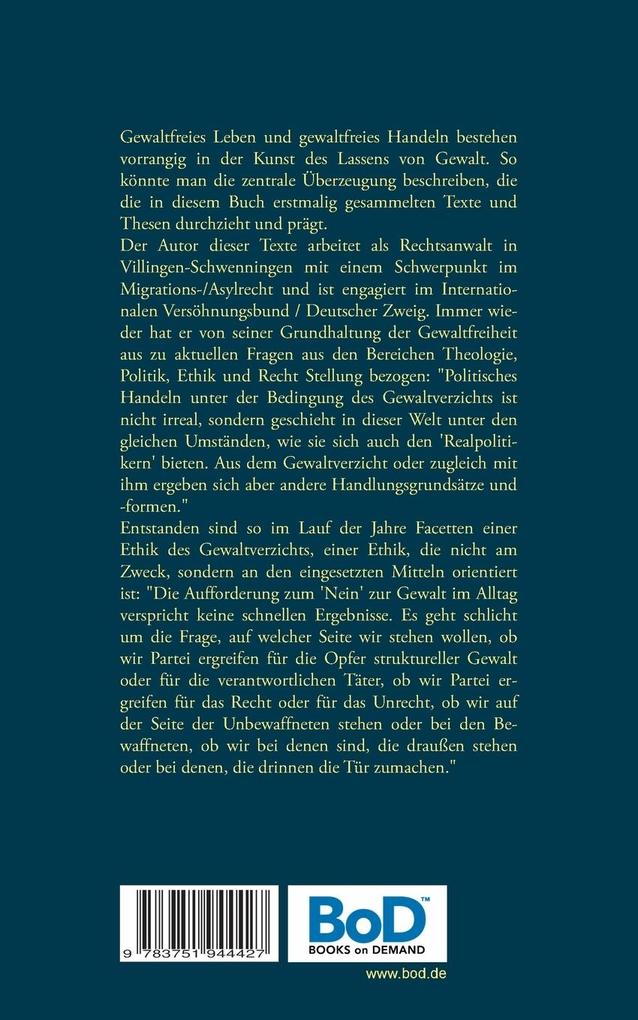 Weitere Ansicht: Vom Lassen der Gewalt | Ullrich Hahn