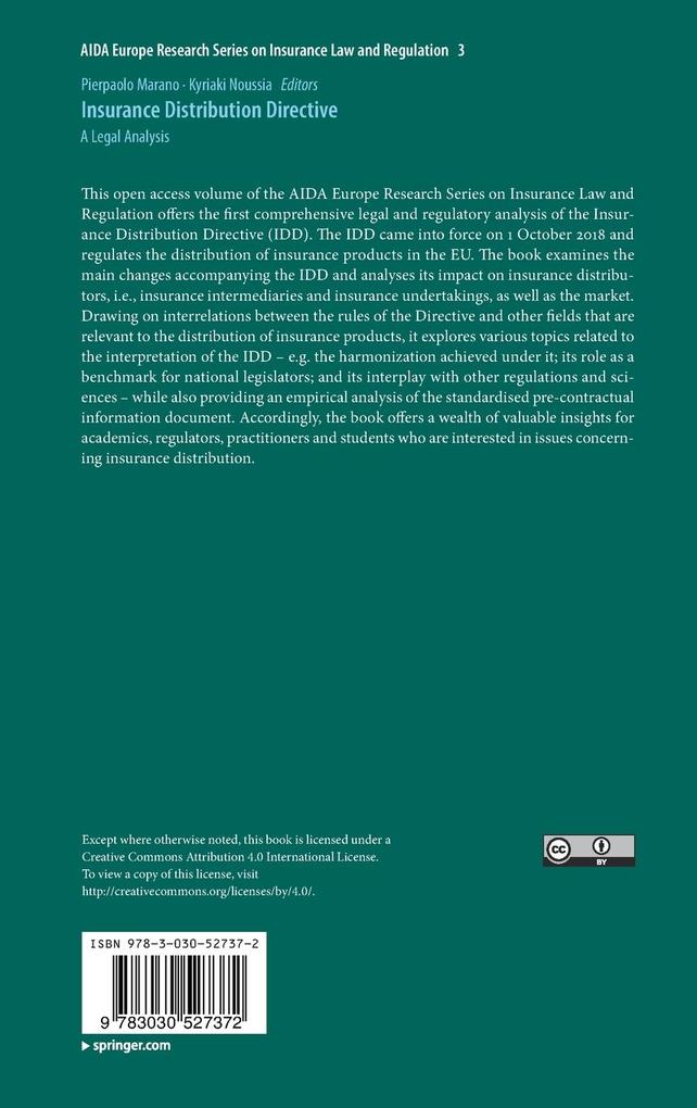 Weitere Ansicht: Insurance Distribution Directive