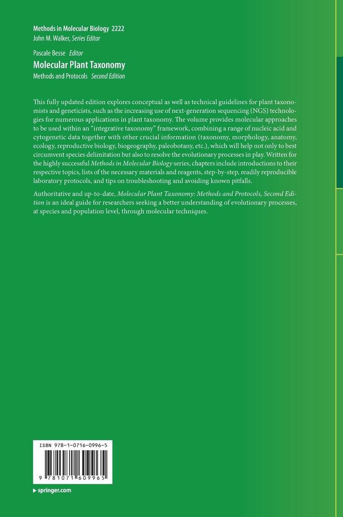 Weitere Ansicht: Molecular Plant Taxonomy