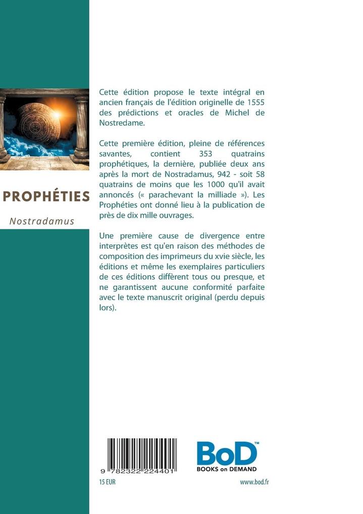 Weitere Ansicht: Prophéties | Nostradamus