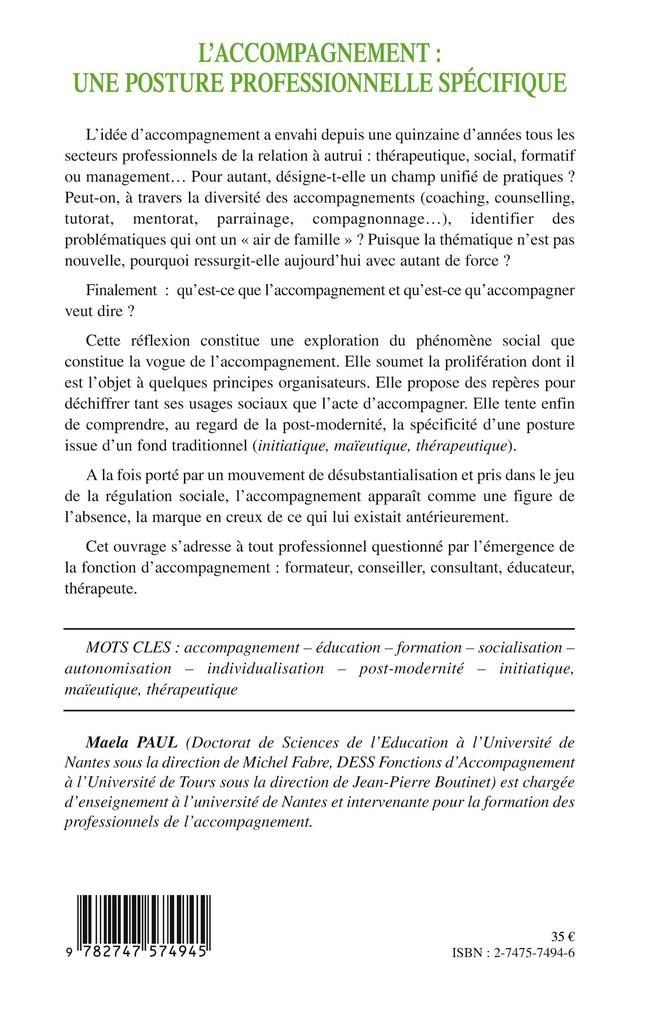 Weitere Ansicht: L'accompagnement : une posture professionnelle spécifique | Maela Paul
