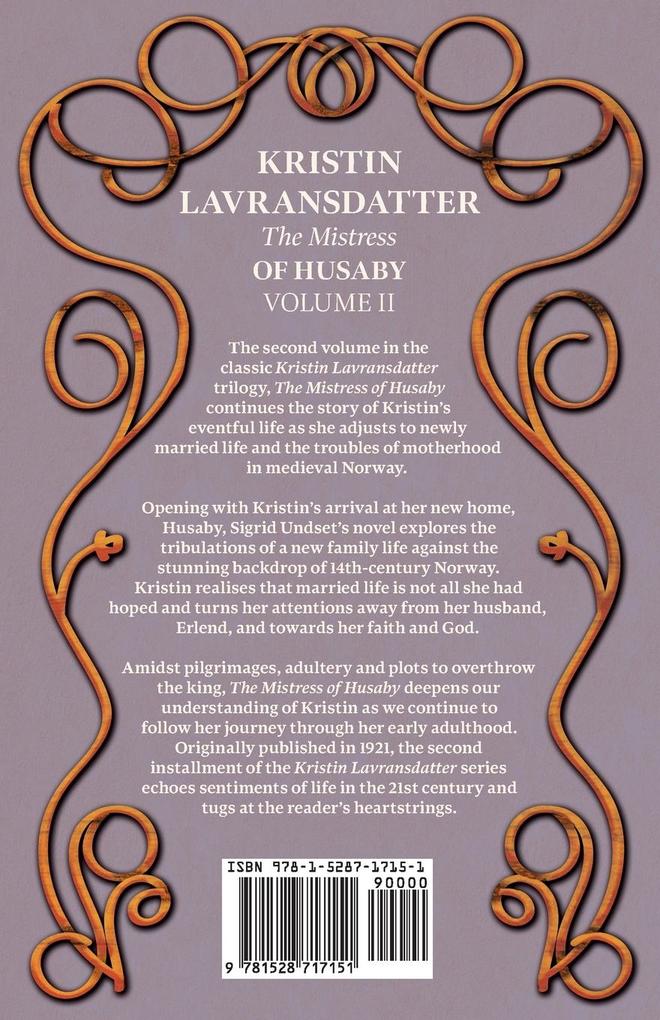 Weitere Ansicht: The Mistress of Husaby;Kristin Lavransdatter - Volume II | Sigrid Undset