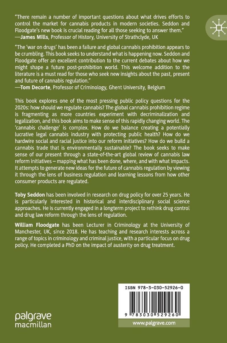 Weitere Ansicht: Regulating Cannabis | Toby Seddon, William Floodgate