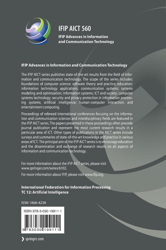 Weitere Ansicht: Artificial Intelligence Applications and Innovations