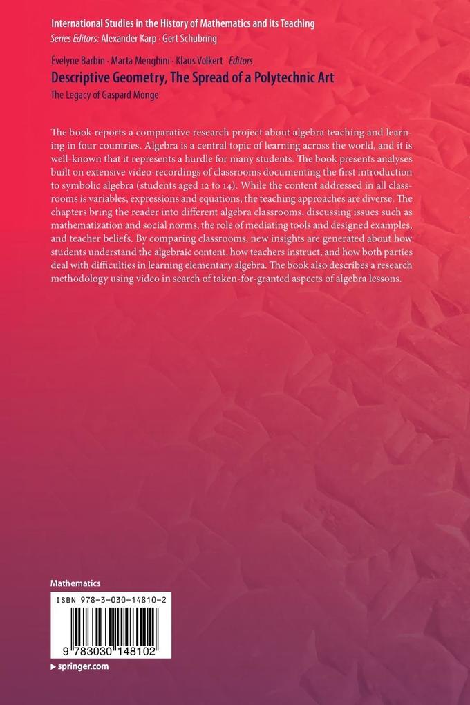 Weitere Ansicht: Descriptive Geometry, The Spread of a Polytechnic Art