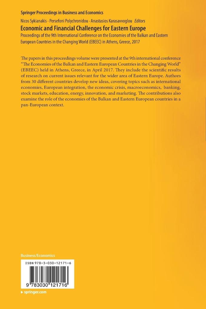 Weitere Ansicht: Economic and Financial Challenges for Eastern Europe