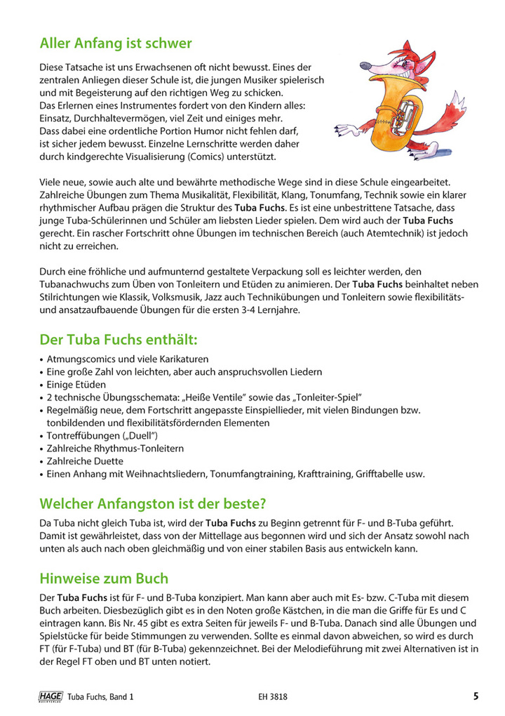 Weitere Ansicht: Tuba Fuchs Band 1 | Stefan Dünser, Werner Kreidl