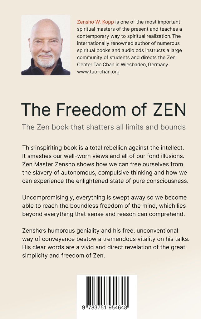 Weitere Ansicht: The Freedom of Zen | Zensho W. Kopp