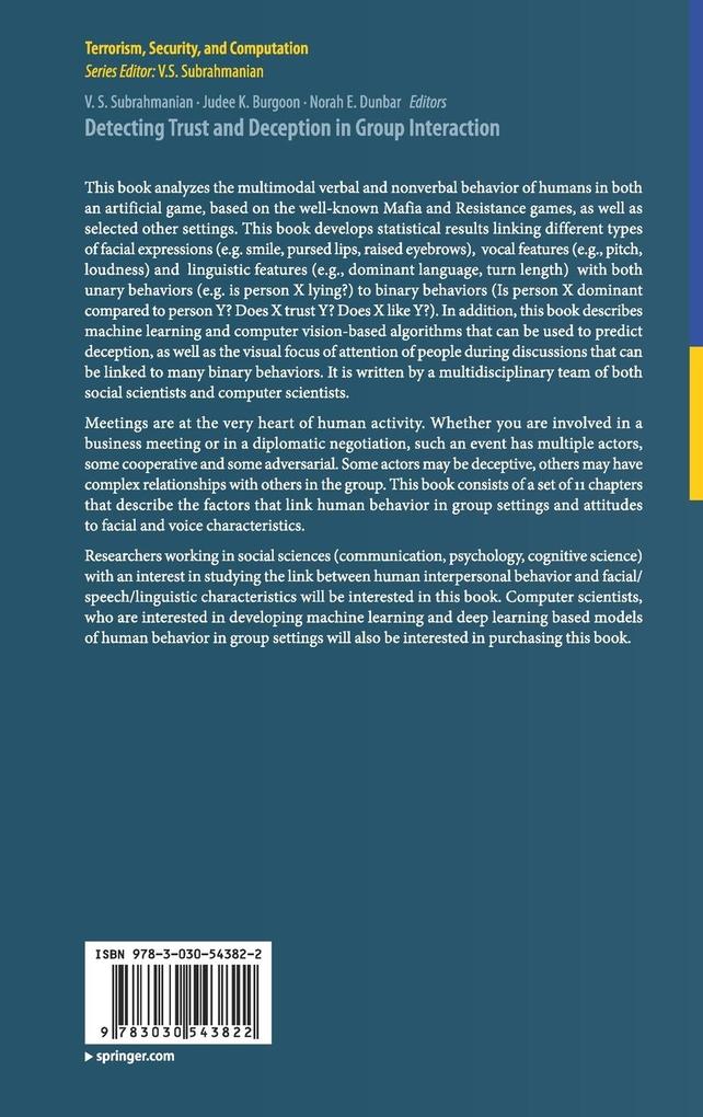 Weitere Ansicht: Detecting Trust and Deception in Group Interaction