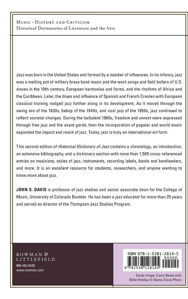 Weitere Ansicht: Historical Dictionary of Jazz | John S. Davis
