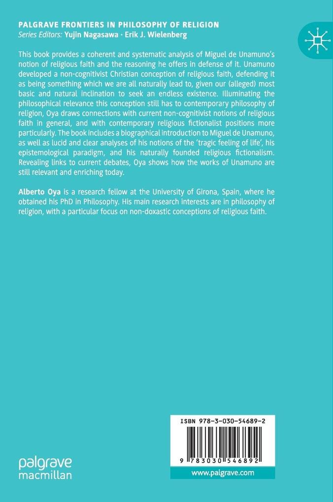 Weitere Ansicht: Unamuno's Religious Fictionalism | Alberto Oya