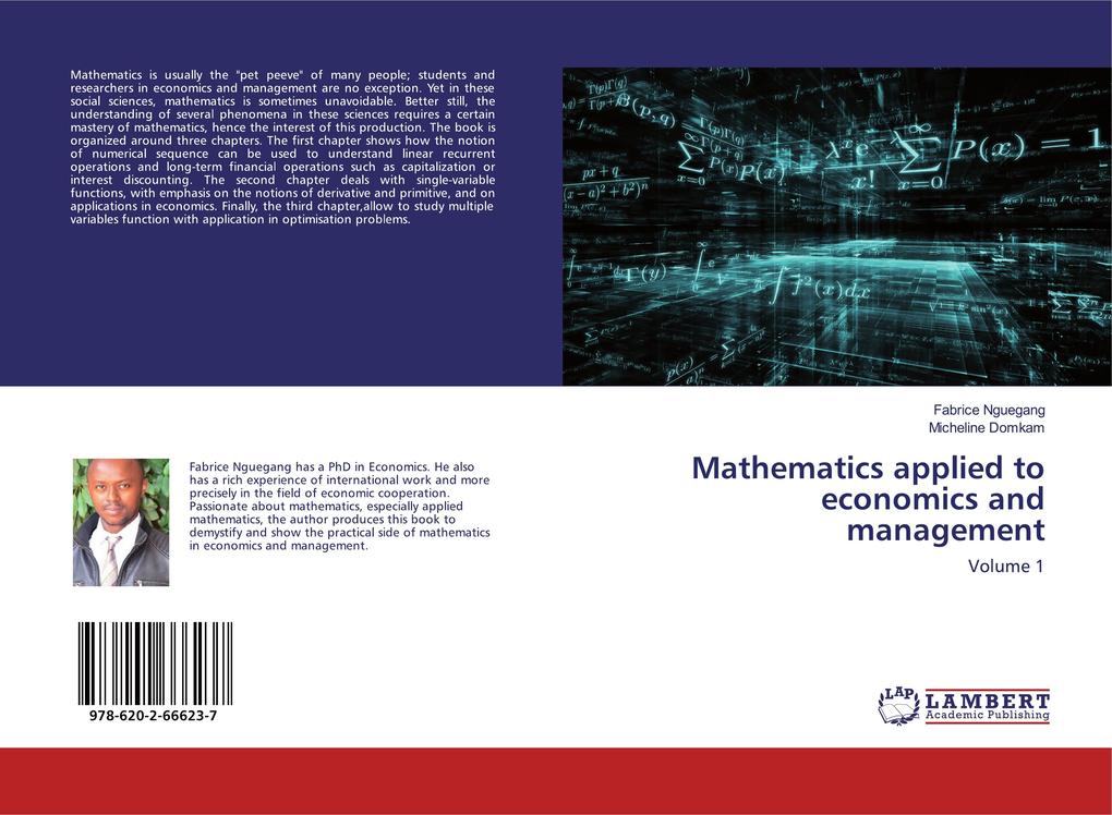 Mathematics applied to economics and management als Taschenbuch