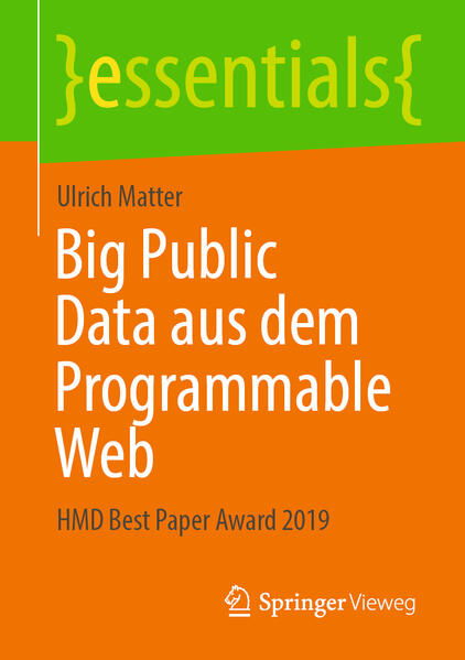 Produktbild: Big Public Data aus dem Programmable Web | Ulrich Matter