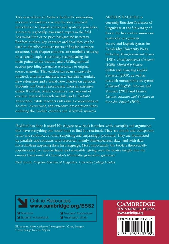 Weitere Ansicht: An Introduction to English Sentence Structure | Andrew Radford