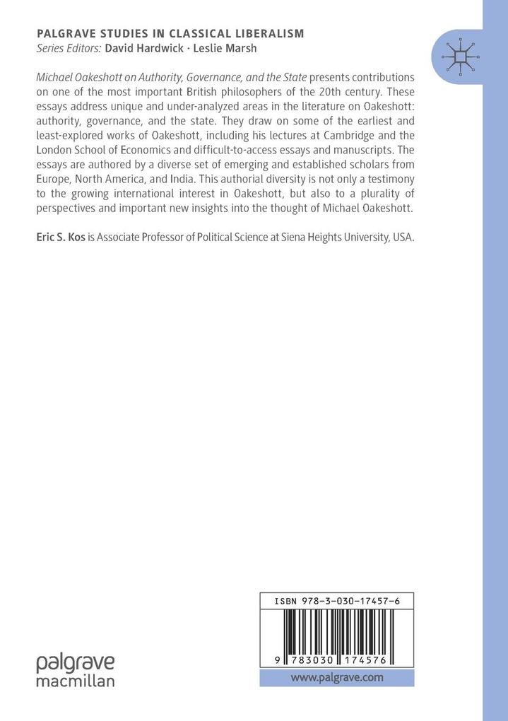 Weitere Ansicht: Michael Oakeshott on Authority, Governance, and the State