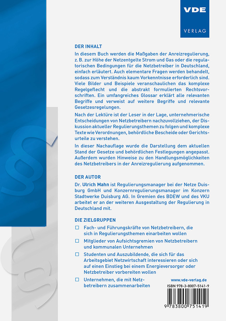 Weitere Ansicht: Anreizregulierung - einfach erklärt | Ulrich Mahn