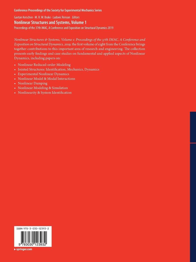 Weitere Ansicht: Nonlinear Structures and Systems, Volume 1