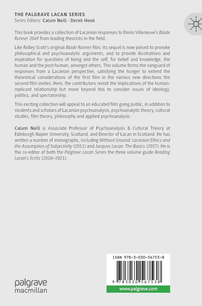 Weitere Ansicht: Lacanian Perspectives on Blade Runner 2049
