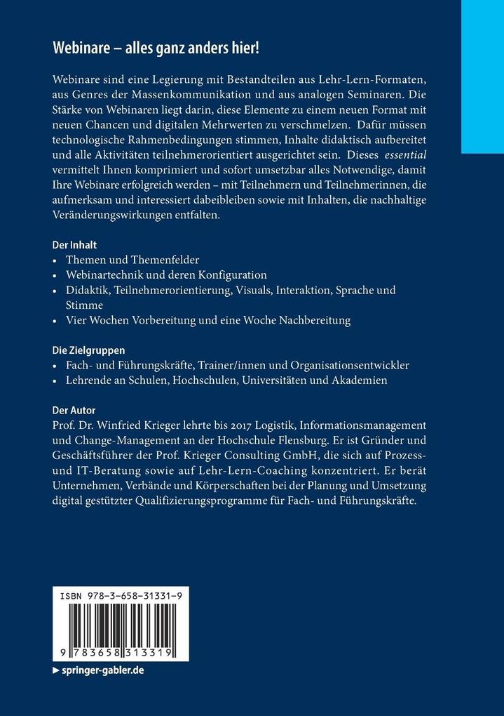 Weitere Ansicht: Webinare - alles ganz anders hier! | Winfried Krieger