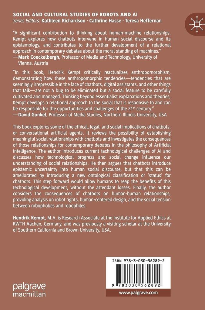 Weitere Ansicht: Chatbots and the Domestication of AI | Hendrik Kempt