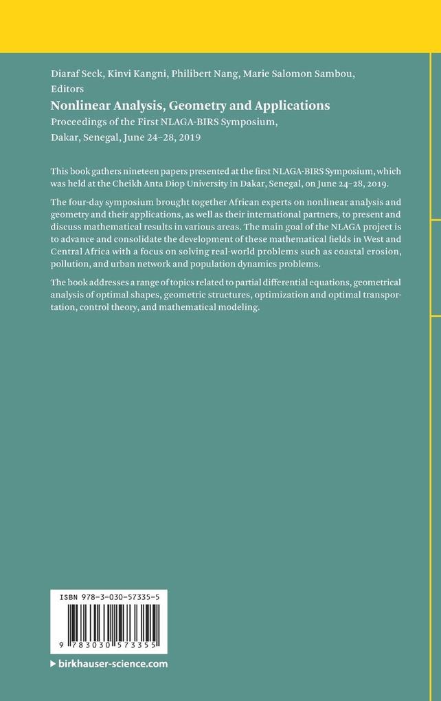 Weitere Ansicht: Nonlinear Analysis, Geometry and Applications