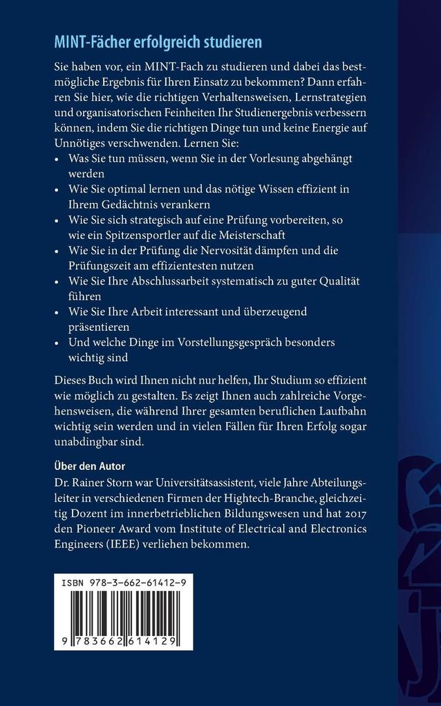 Weitere Ansicht: MINT-Fächer erfolgreich studieren | Rainer Storn