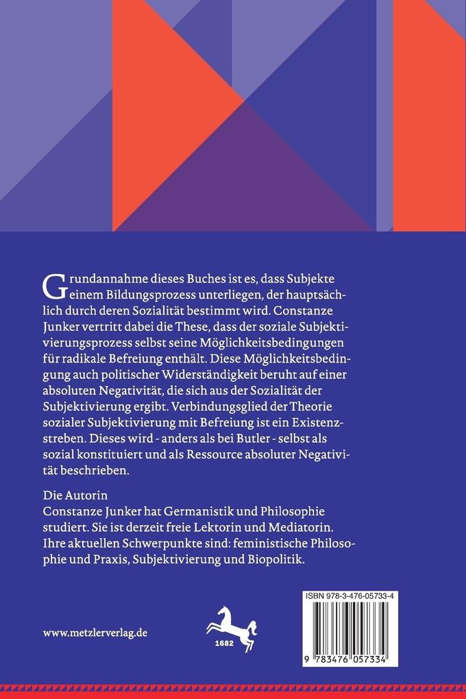 Weitere Ansicht: Soziale Subjektivierung, Negativität und Freiheit | Constanze Junker