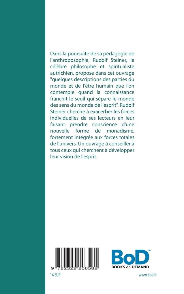 Weitere Ansicht: Le Seuil du Monde Spirituel | Rudolf Steiner
