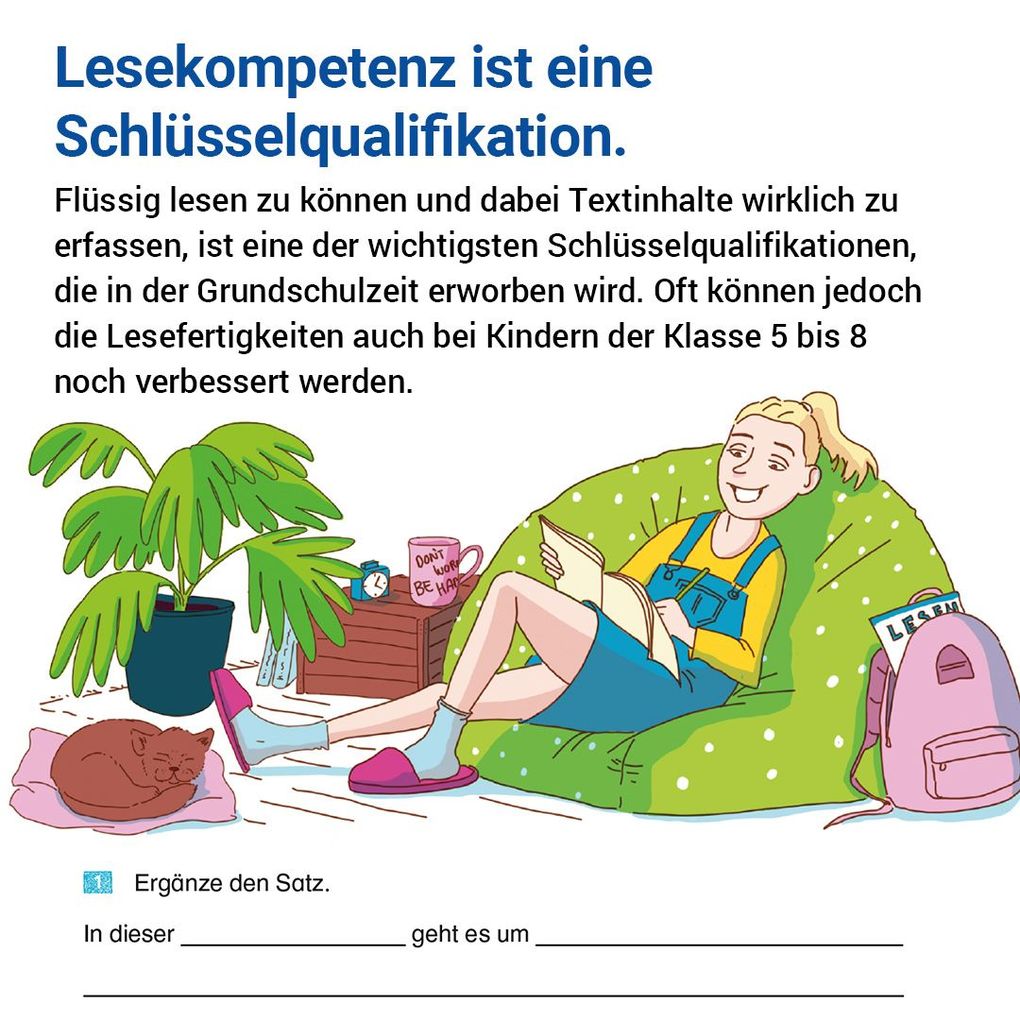 Weitere Ansicht: Das Übungsheft Lesen 8 | Sabine Stehr