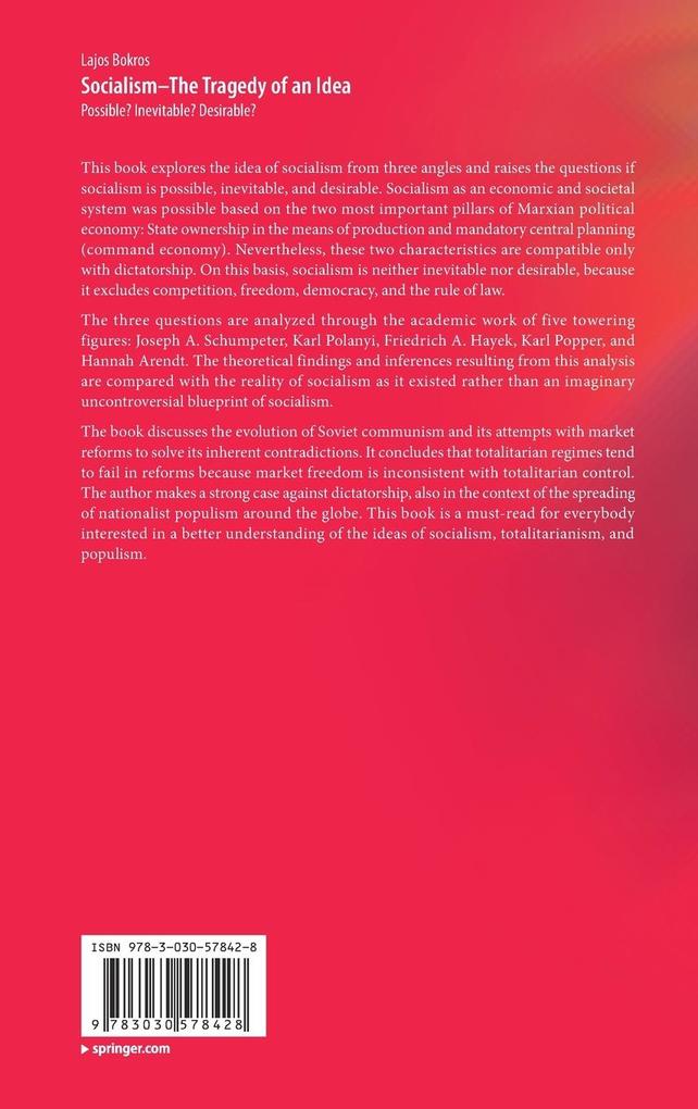 Weitere Ansicht: Socialism-The Tragedy of an Idea | Lajos Bokros