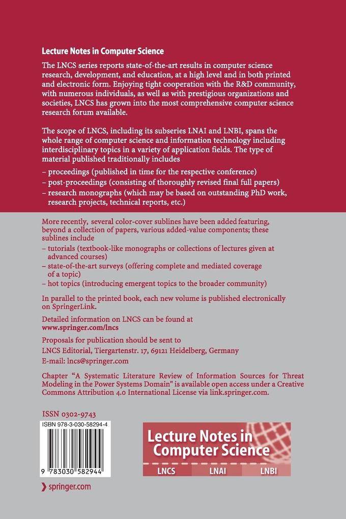 Weitere Ansicht: Critical Information Infrastructures Security