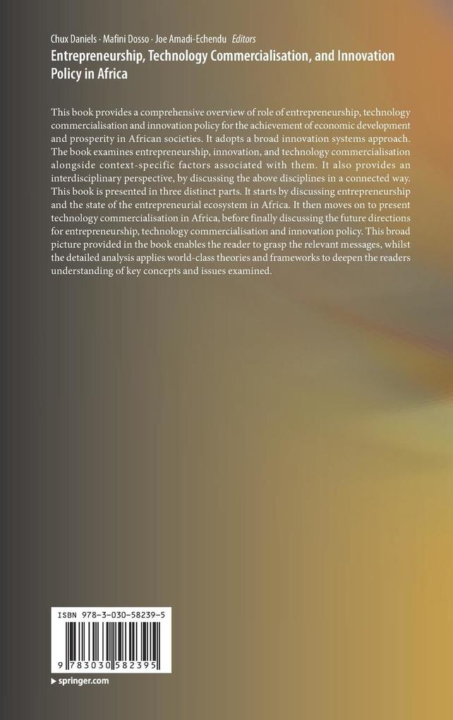 Weitere Ansicht: Entrepreneurship, Technology Commercialisation, and Innovation Policy in Africa