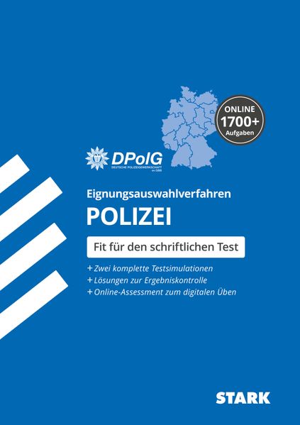 Produktbild: STARK Eignungsauswahlverfahren (Einstellungstest) Polizei. Alle Landespolizeien. | Deutsche Polizeigewerkschaft DPolG