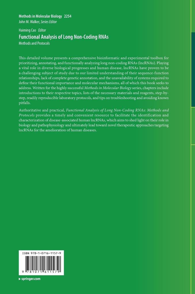 Weitere Ansicht: Functional Analysis of Long Non-Coding RNAs