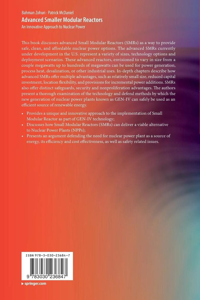 Weitere Ansicht: Advanced Smaller Modular Reactors | Bahman Zohuri, Patrick McDaniel