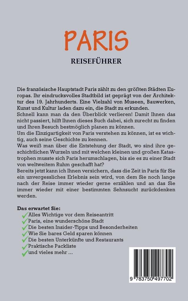 Weitere Ansicht: Paris Reiseführer: Der perfekte Reiseführer für einen unvergesslichen Aufenthalt in Paris inkl. Insider-Tipps und Packliste | Yvonne Blumenberg