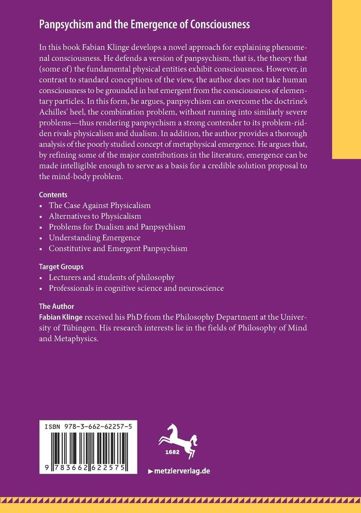 Weitere Ansicht: Panpsychism and the Emergence of Consciousness | Fabian Klinge