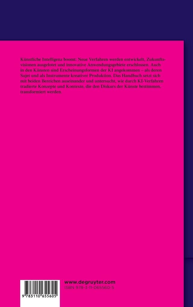 Weitere Ansicht: Handbuch Künstliche Intelligenz und die Künste
