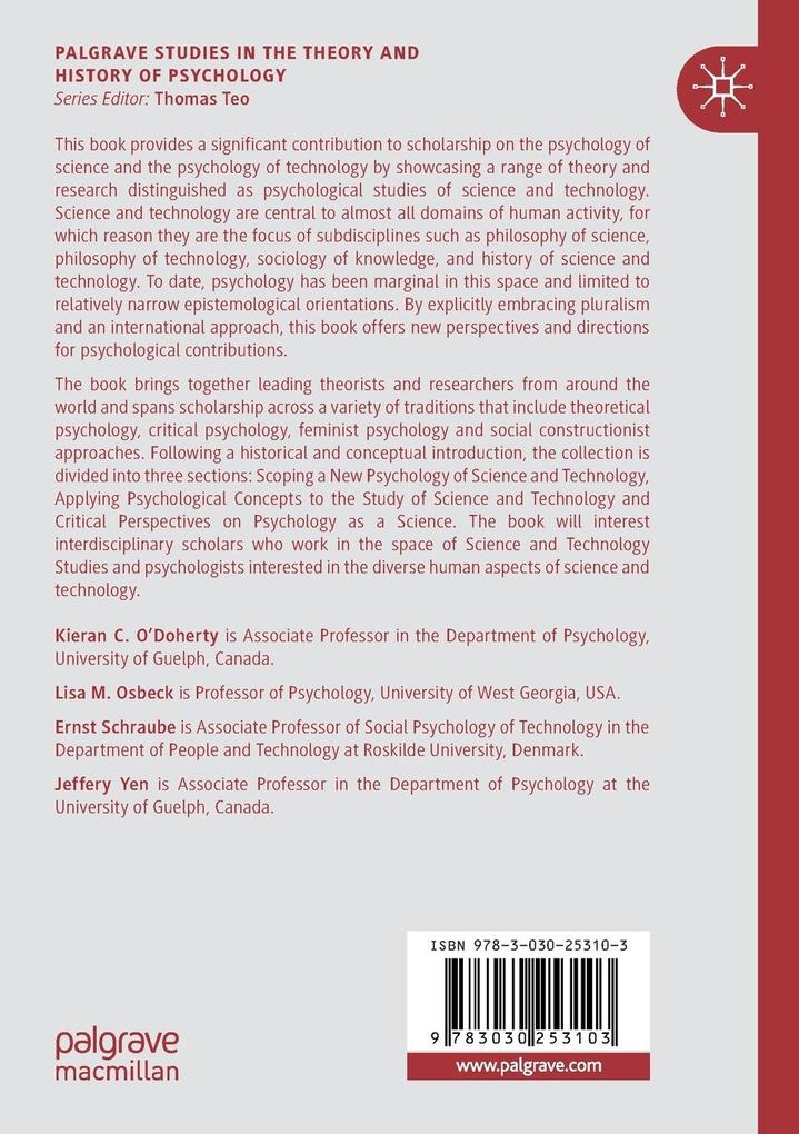 Weitere Ansicht: Psychological Studies of Science and Technology