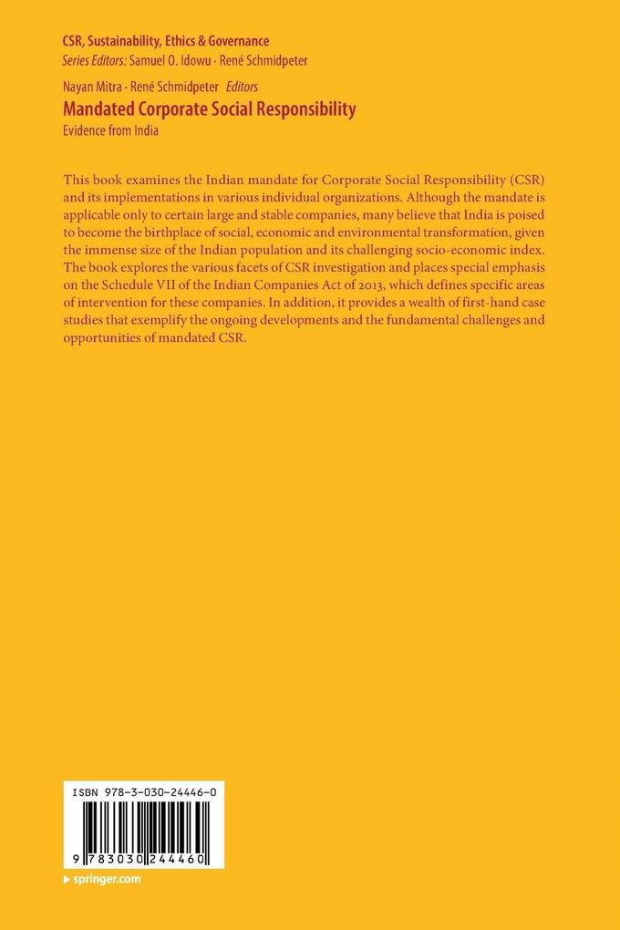 Weitere Ansicht: Mandated Corporate Social Responsibility