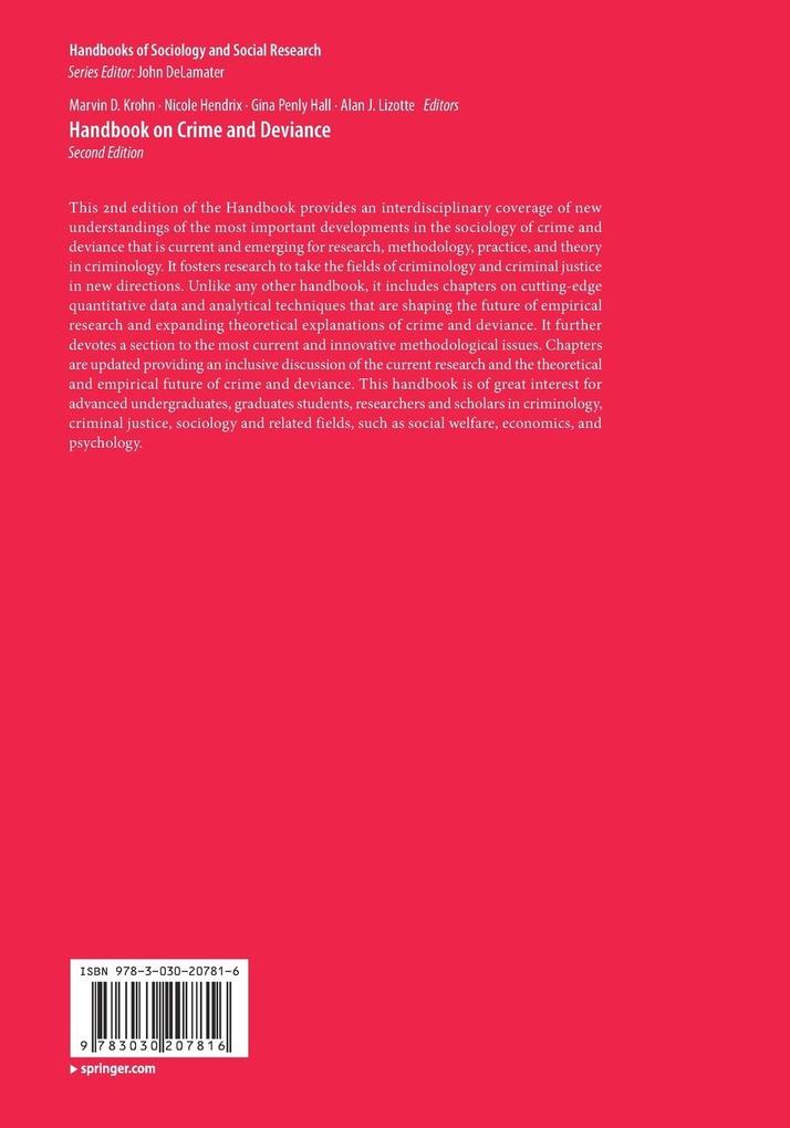 Weitere Ansicht: Handbook on Crime and Deviance