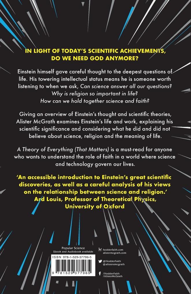 Weitere Ansicht: A Theory of Everything (That Matters) | Alister E McGrath