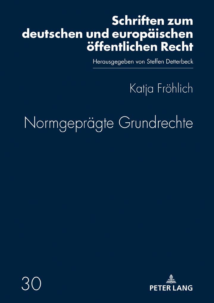 Produktbild: Normgeprägte Grundrechte | Katja Fröhlich