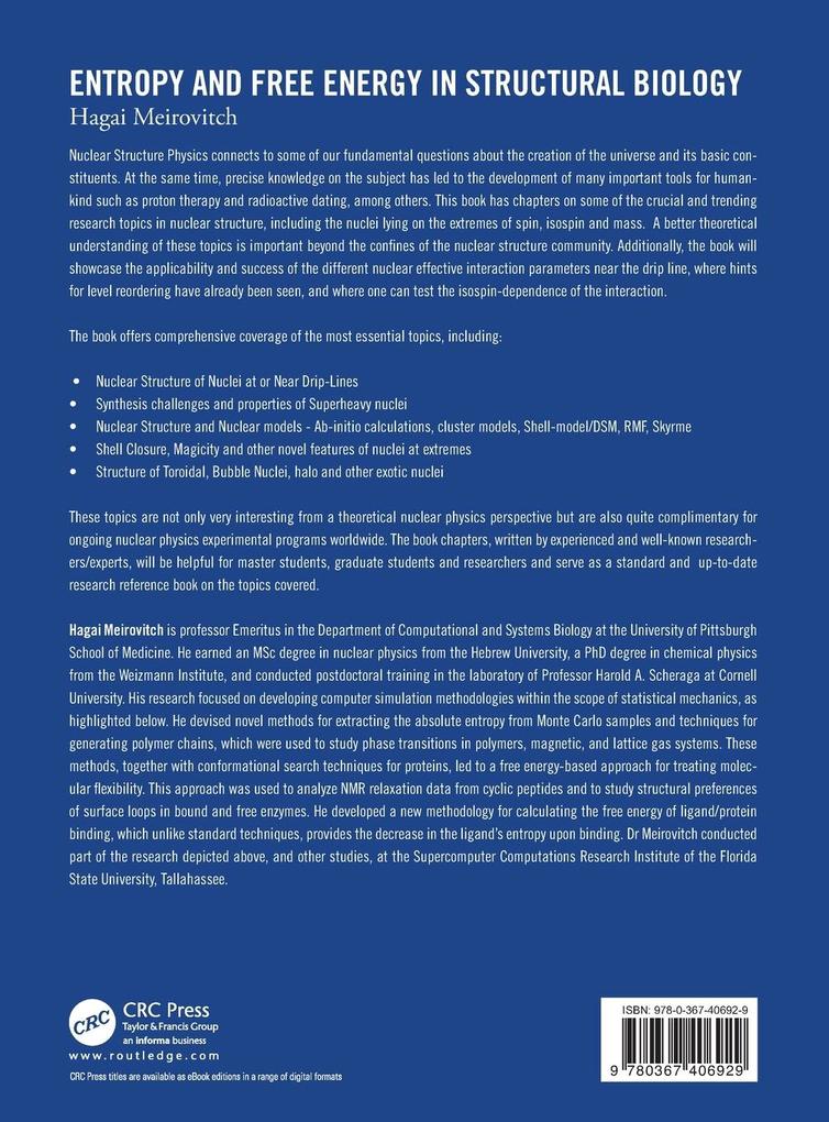 Weitere Ansicht: Entropy and Free Energy in Structural Biology | Hagai Meirovitch