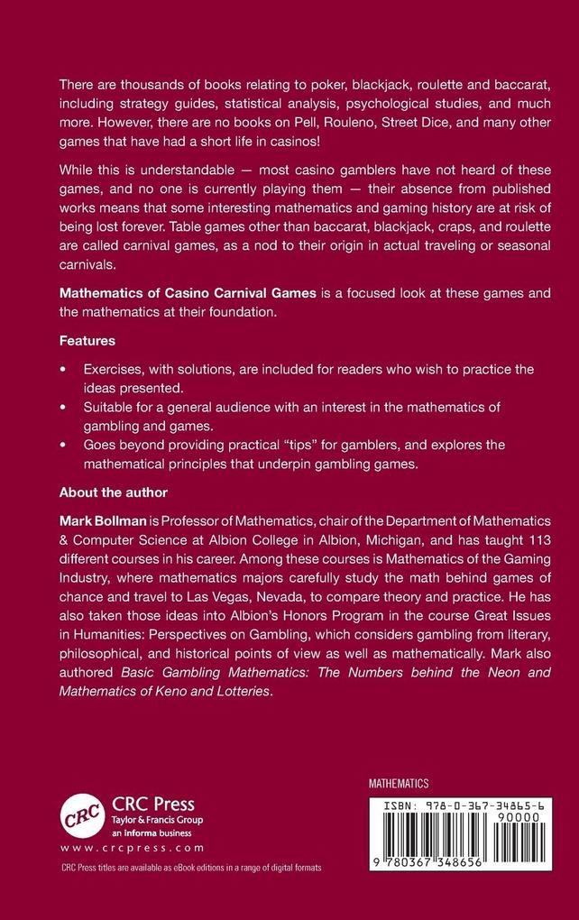Weitere Ansicht: Mathematics of Casino Carnival Games | Mark Bollman