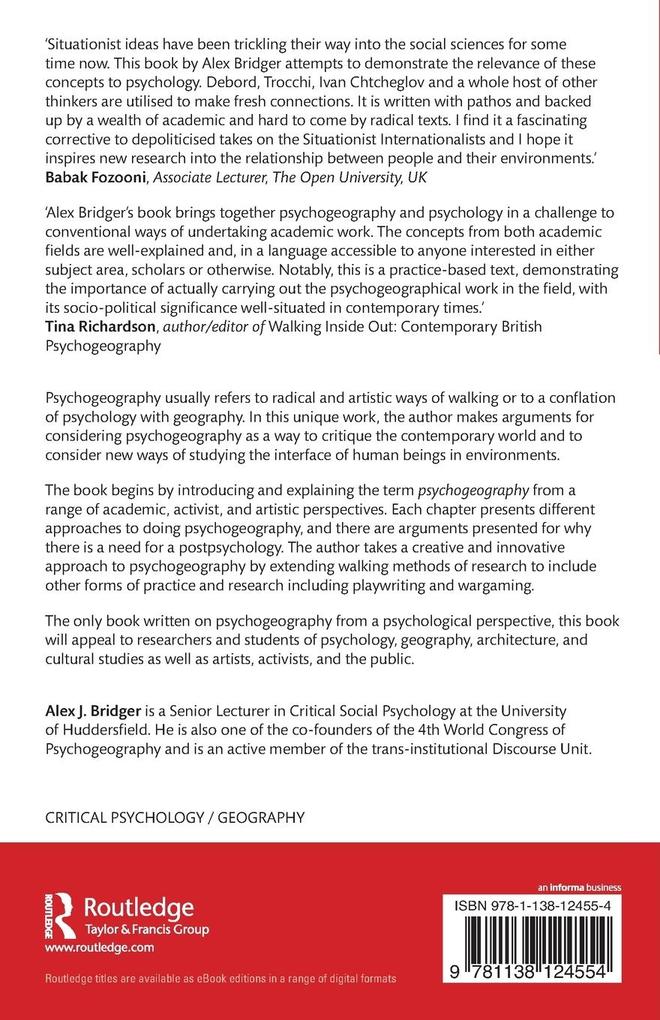 Weitere Ansicht: Psychogeography and Psychology | Alex J. Bridger