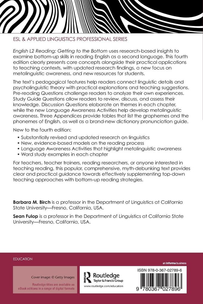 Weitere Ansicht: English L2 Reading | Barbara M. Birch, Sean Fulop