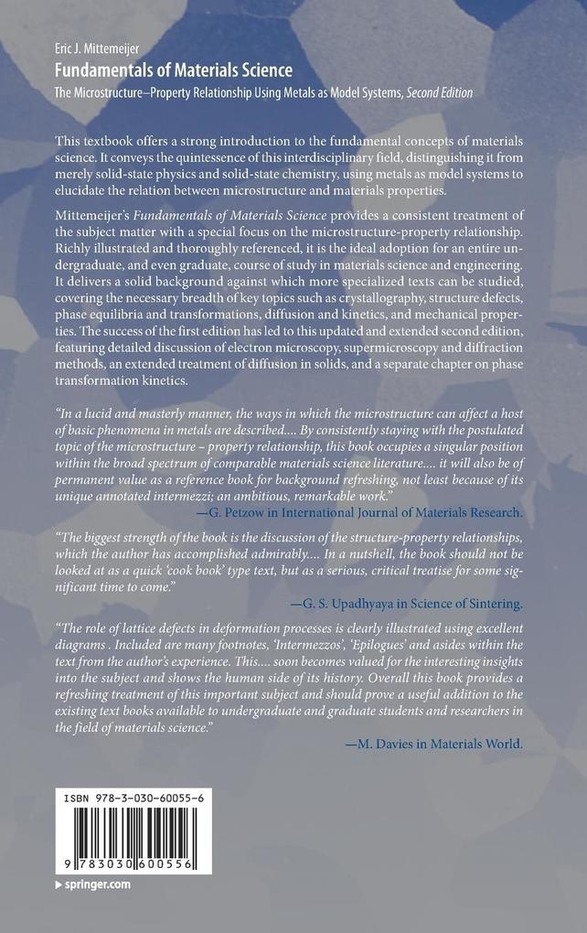 Weitere Ansicht: Fundamentals of Materials Science | Eric J. Mittemeijer